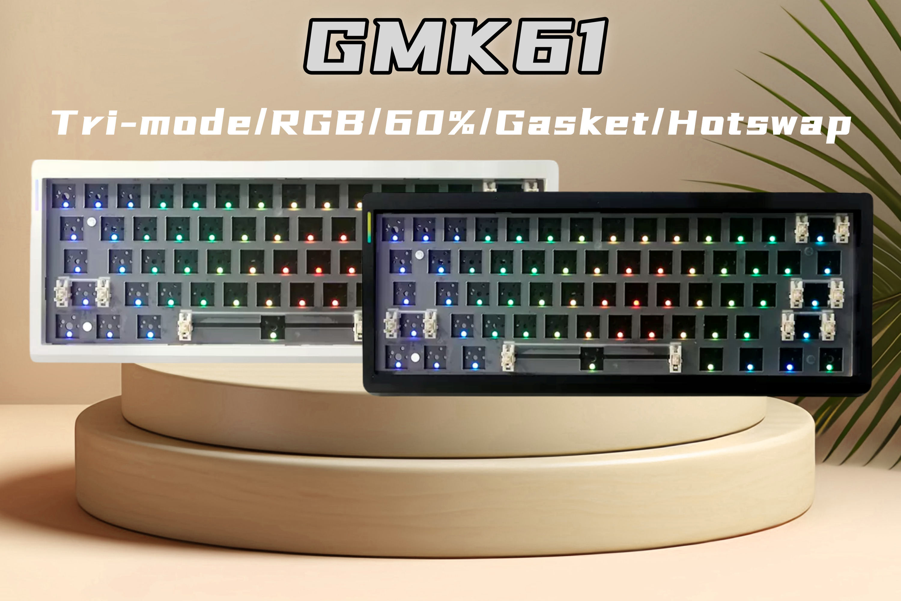 GMK61 Tri-mode RGB Gasket Hotswap Custom Keyboard Kit