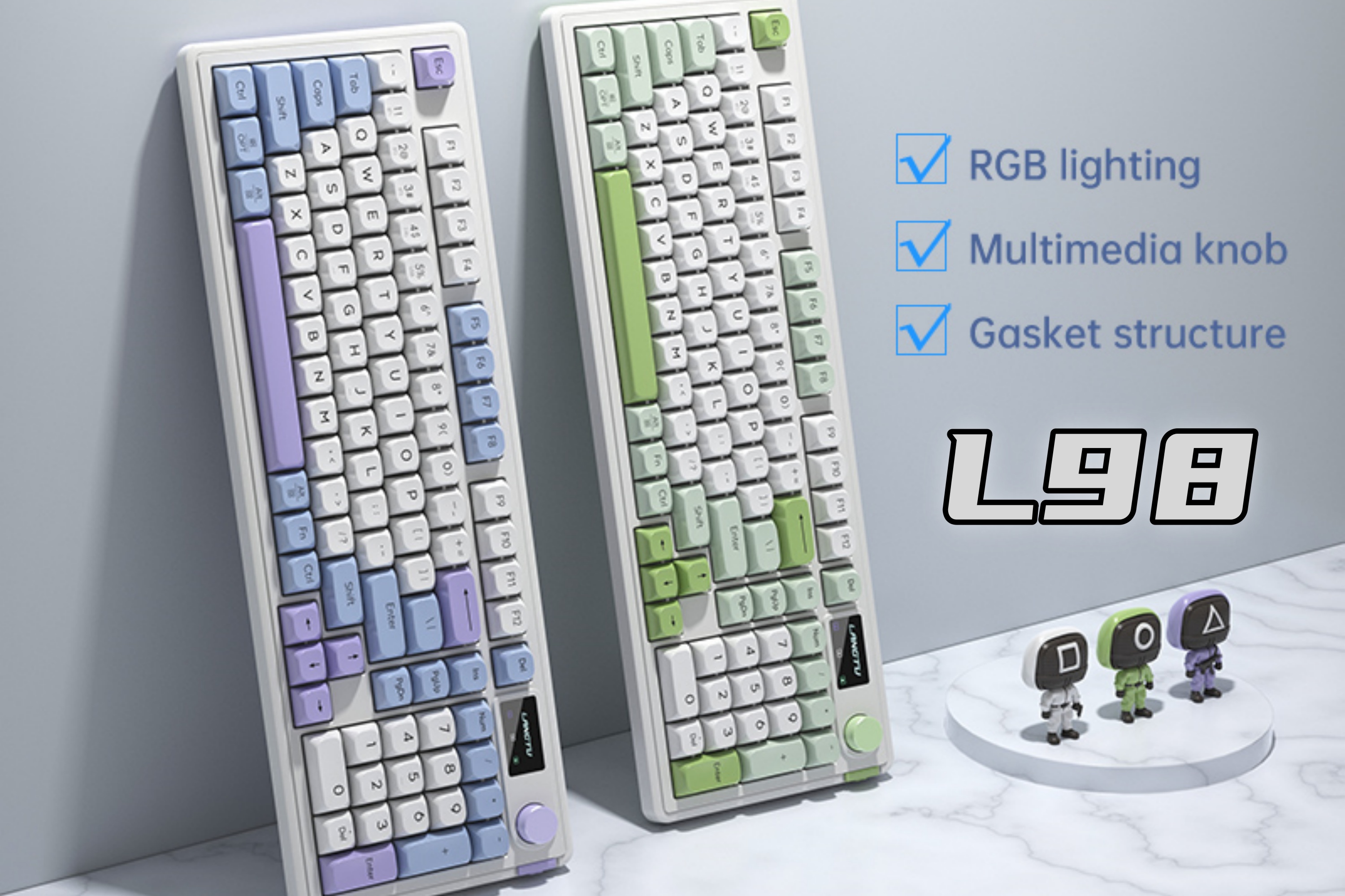 L98 Tri-mode Gasket RGB Membrane Keyboard